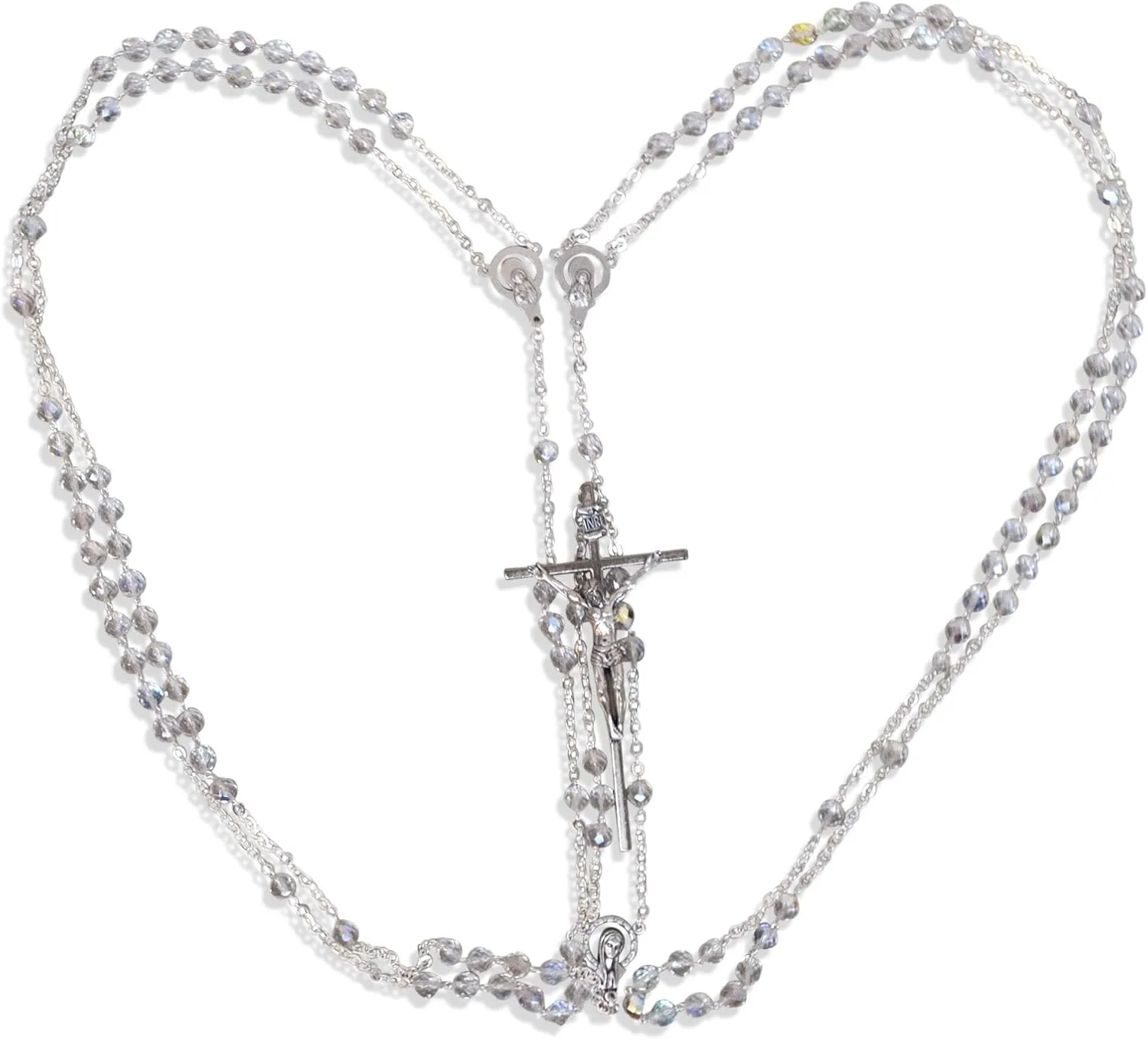 Venerare Catholic Crystal Wedding Rosary