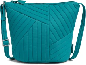 Vera Bradley Women's Cotton Bucket Crossbody Purse