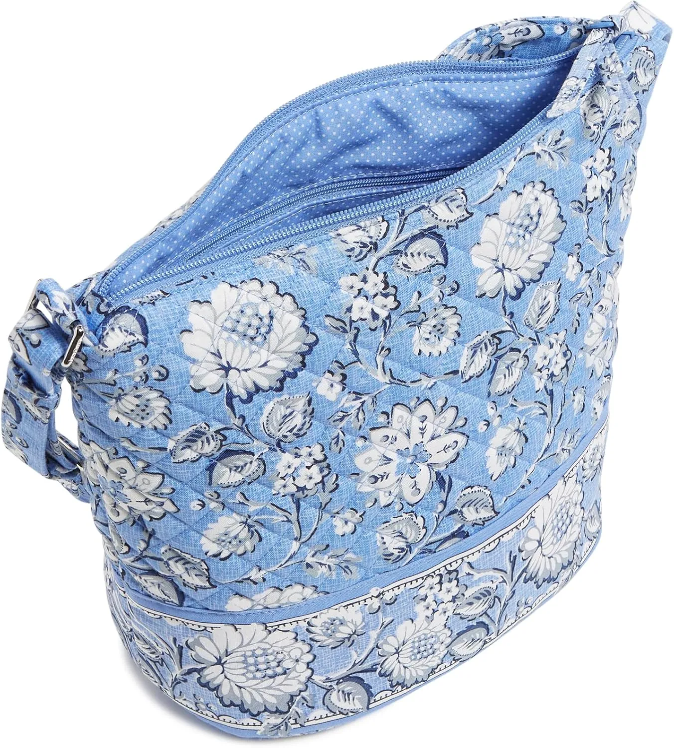 Vera Bradley Women's Cotton Bucket Crossbody Purse