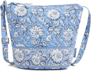 Vera Bradley Women's Cotton Bucket Crossbody Purse