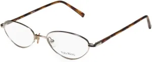 Vera Wang V110 Womens/Ladies Designer Full-rim Classy Eyeglasses/Glasses (49-17-135, Gold/Havana)