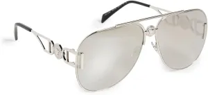 Versace Sunglasses VE 2255 10006G Silver Light Grey Mirror Silve