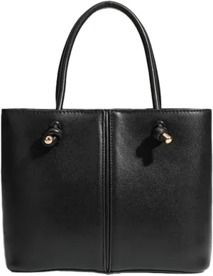 Vintage Knotted Handle Bucket Bag Large Capacity - Single-Shoulder, Crossbody, & Hand Carry Tote Bag