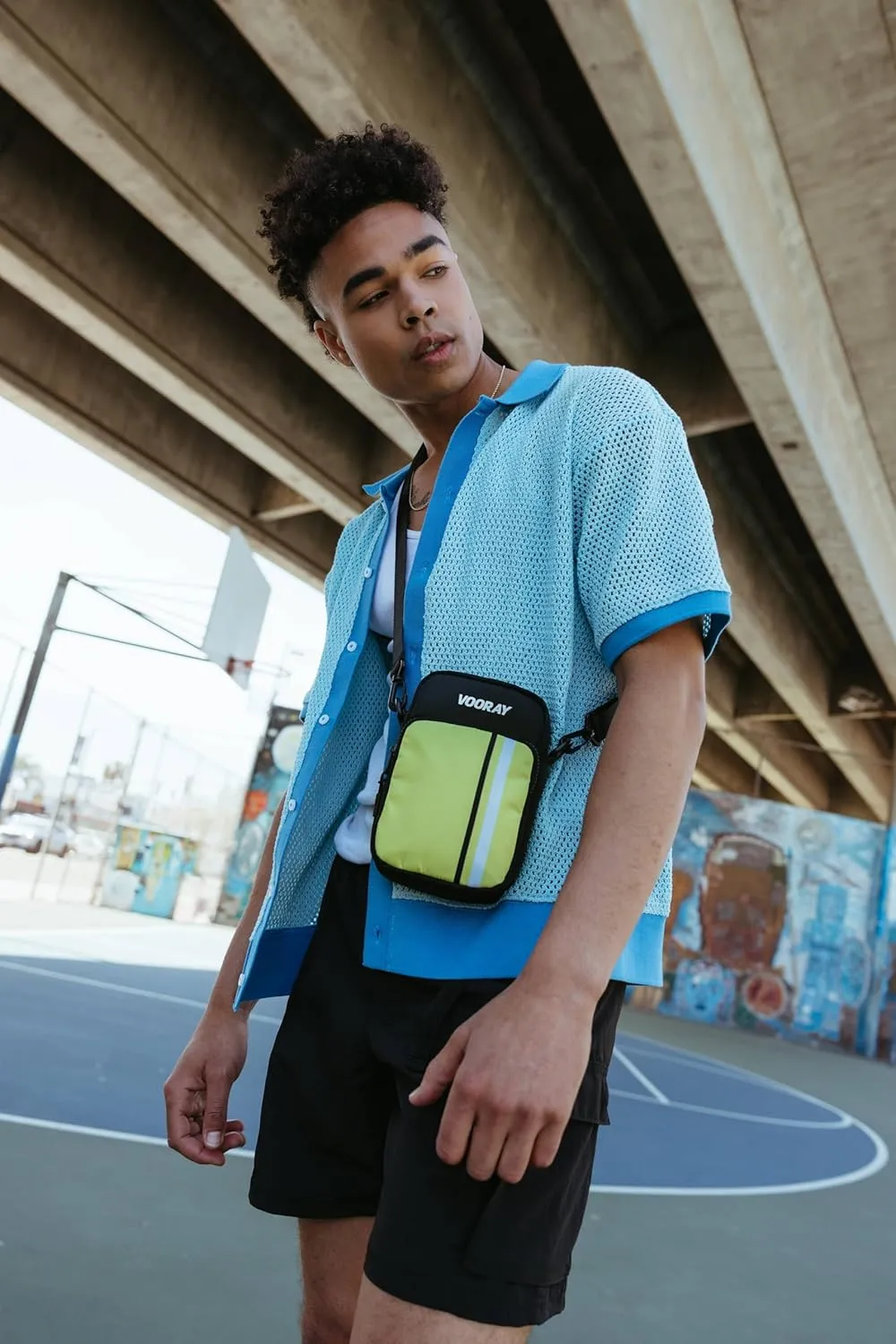 VOORAY 1L Lightweight Core Crossbody Bag – Adjustable Belt Bag for Gym & Travel