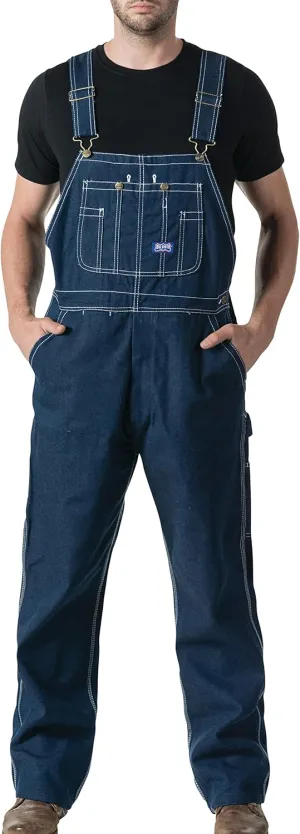 Walls mens Stonewashed Denim Bib Overall