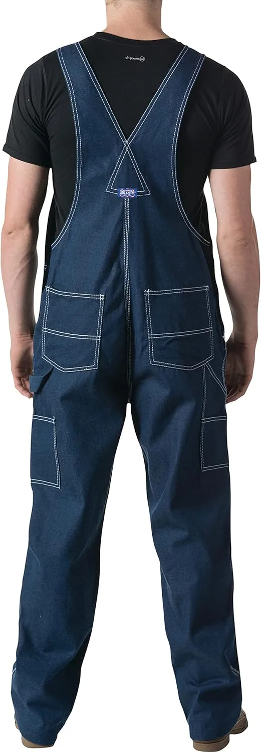 Walls mens Stonewashed Denim Bib Overall
