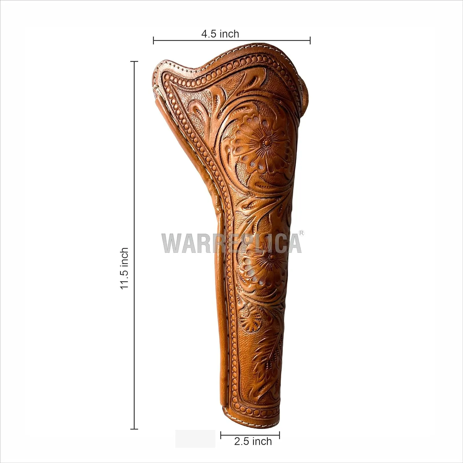 warreplica Leather Western Gun Holster Fits Colt Uberti Pietta Traditions Black Powder Model 1851 1861 Navy 1860 Old Army Cowboy Holsters for Revolvers 7 to 8 Inch Barrel