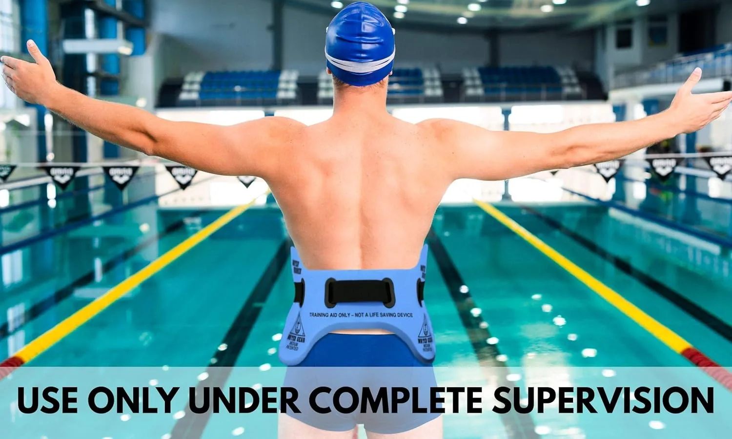 Water Gear Runner Floatation Belt - Water Exercise Equipment - Designed to Fit Your Body Type - Great for Aquatic Workouts