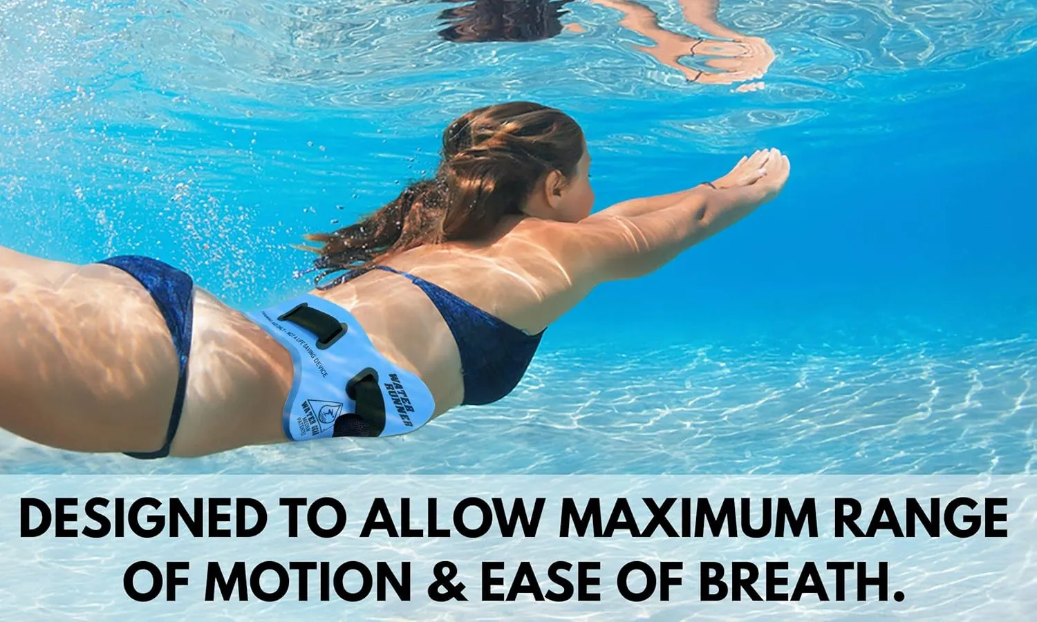 Water Gear Runner Floatation Belt - Water Exercise Equipment - Designed to Fit Your Body Type - Great for Aquatic Workouts