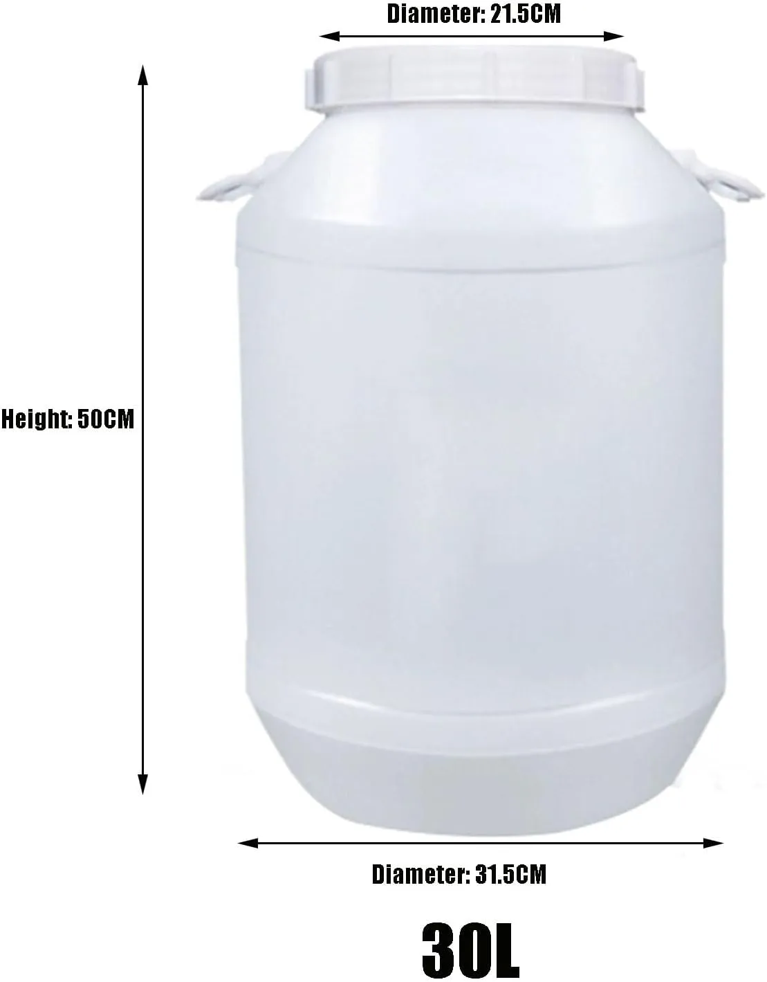 Water Tank 25L/30L/50L/60L Water Bucket,Household Water Storage,Outdoor Food Grade Plastic Water Tank,Large Circular Camp Water Tank