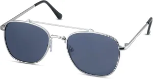 Weatherproof Vintage Designer Sunglasses for Men, UV400 Protection, Durable Metal Square Aviator Frame