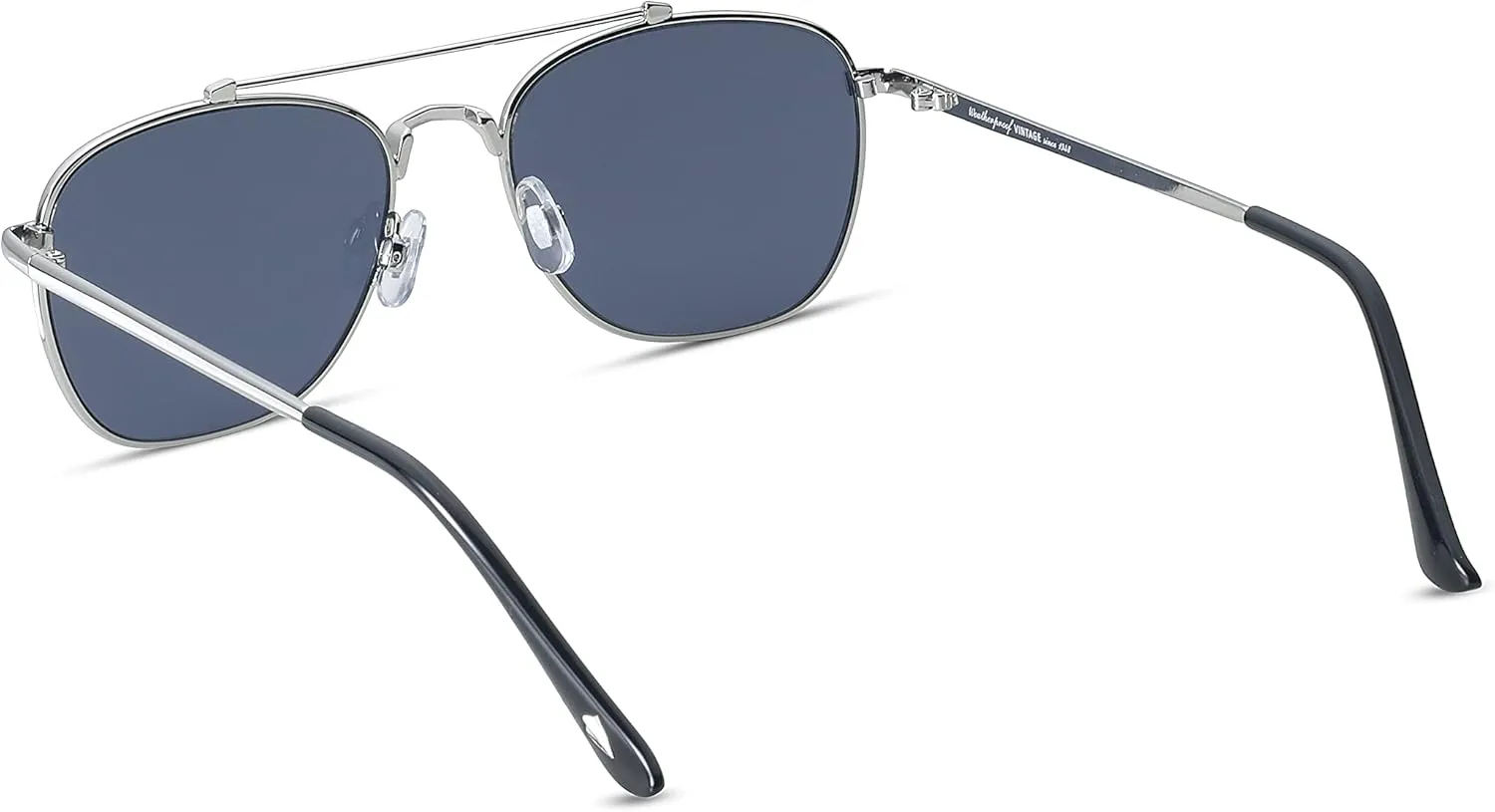Weatherproof Vintage Designer Sunglasses for Men, UV400 Protection, Durable Metal Square Aviator Frame