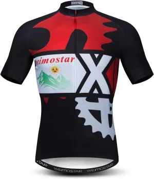 Weimostar Summer Men's Cycling Jersey Short Sleeve Mountain Bike Road Bicycle Shirt
