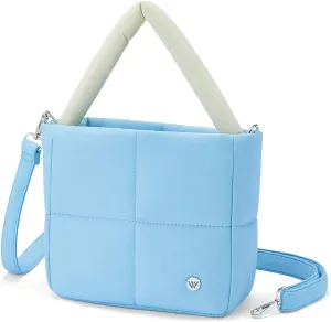 WESTBRONCO Puffer Crossbody Bags for Women, Nylon Quilted Shoulder Purse Designer Handbags with Adjustable & Detachable Strap