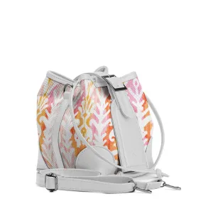 White Bucket Bags Rose ikat