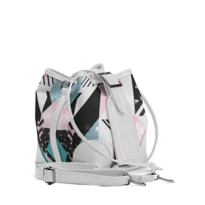 White Bucket Bags Sectioned