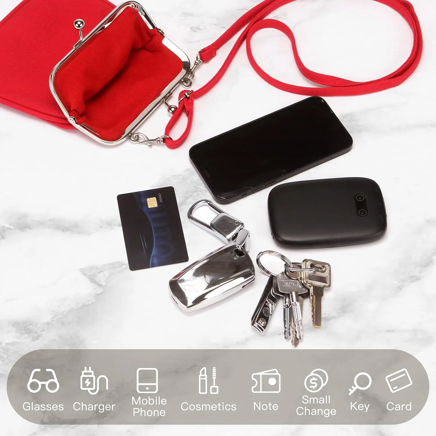Wild & Bold Small Crossbody Bags For Women Cross Body Purses Mini Cell Phone Shoulder Bag