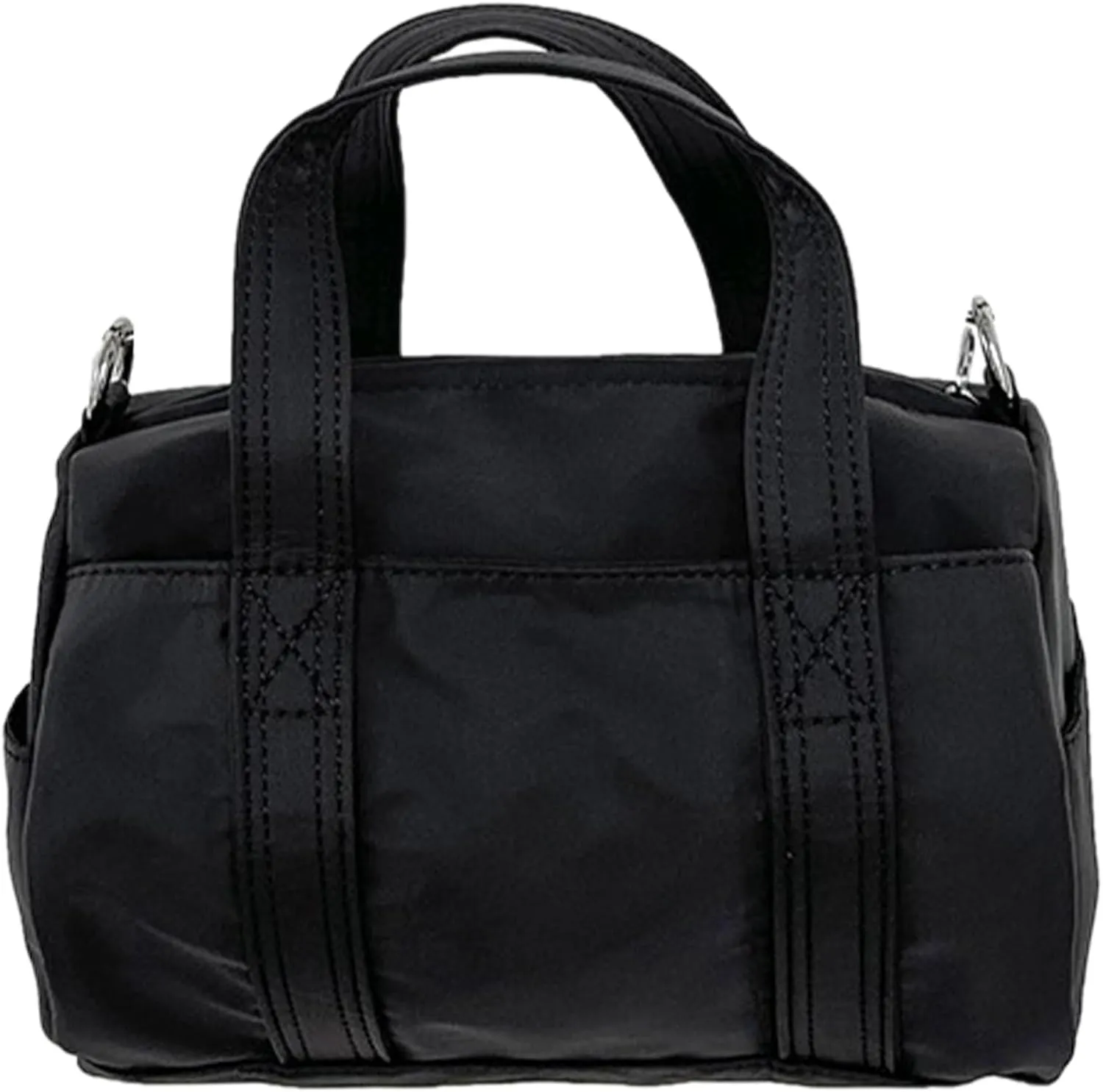 Women Shoulder Crossbody Bag Simple Nylon Bucket Bag Fashion Top Handle Handbag Korean Style Messenger Bag for Daily