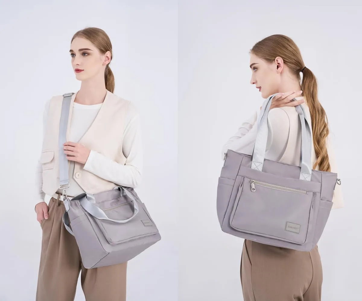 Women's Casual Totes Handbags Multi-pocket Shoulder Crossbody Bags Work Travel Purses