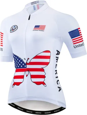 Women's Cycling Jersey Bike Shirts Short Sleeve Ladies Bicycle Clothing MTB Cycle Jacket