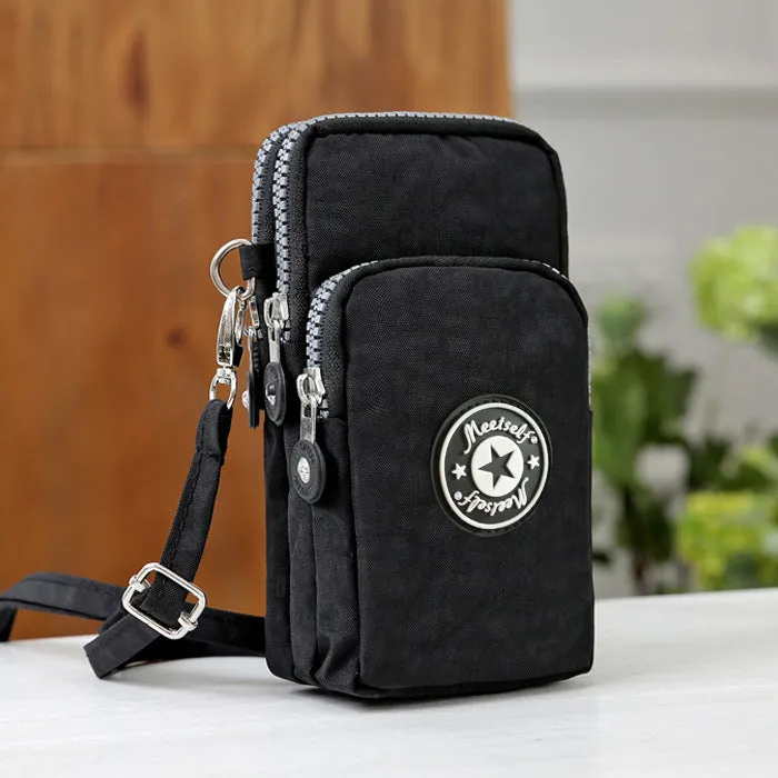 Women's Korean Style Mobile Packaging Zipper Printed Phone Bags