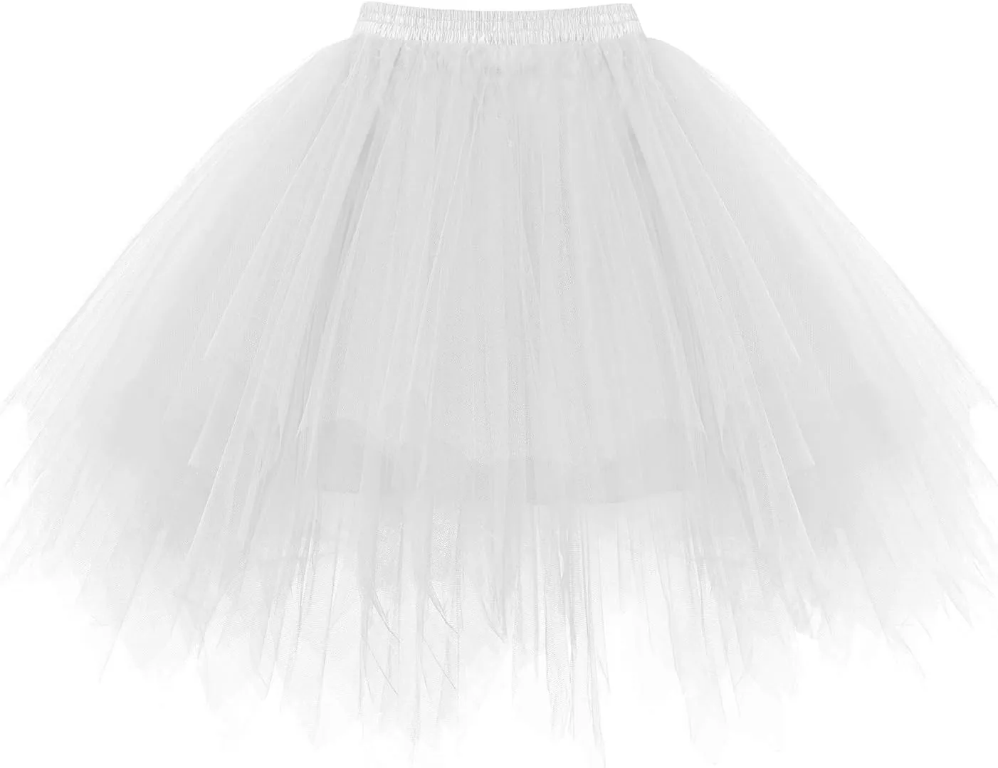 Women's Mini Tulle Skirt 1950s Vintage Adult Ballet Tutu Skater Skirt for Cosplay Party