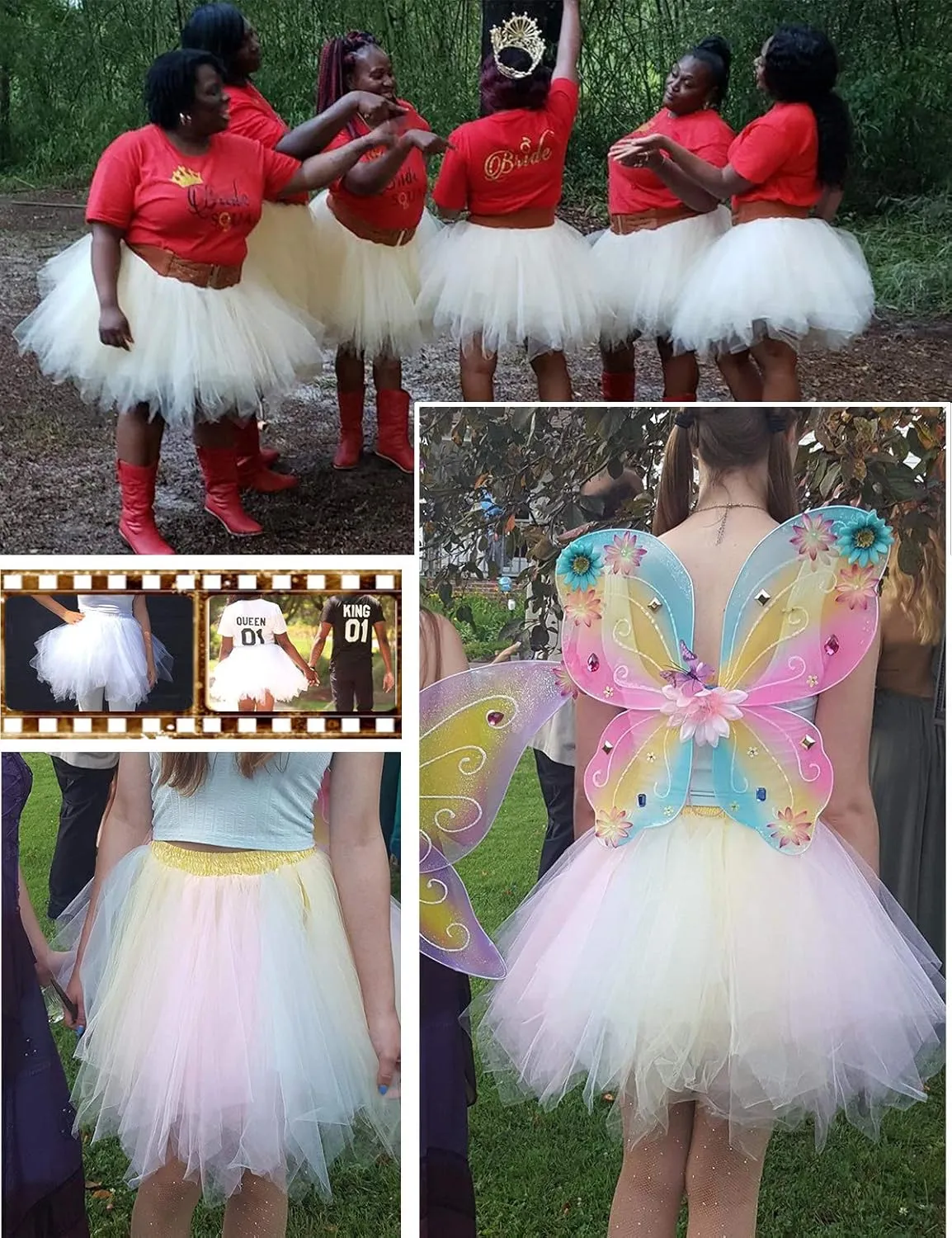 Women's Mini Tulle Skirt 1950s Vintage Adult Ballet Tutu Skater Skirt for Cosplay Party