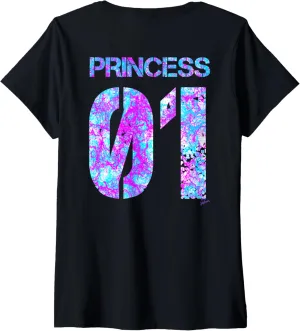 Womens Princess Outfit Princess 01 Partner Outfit distressed art V-Neck T-Shirt
