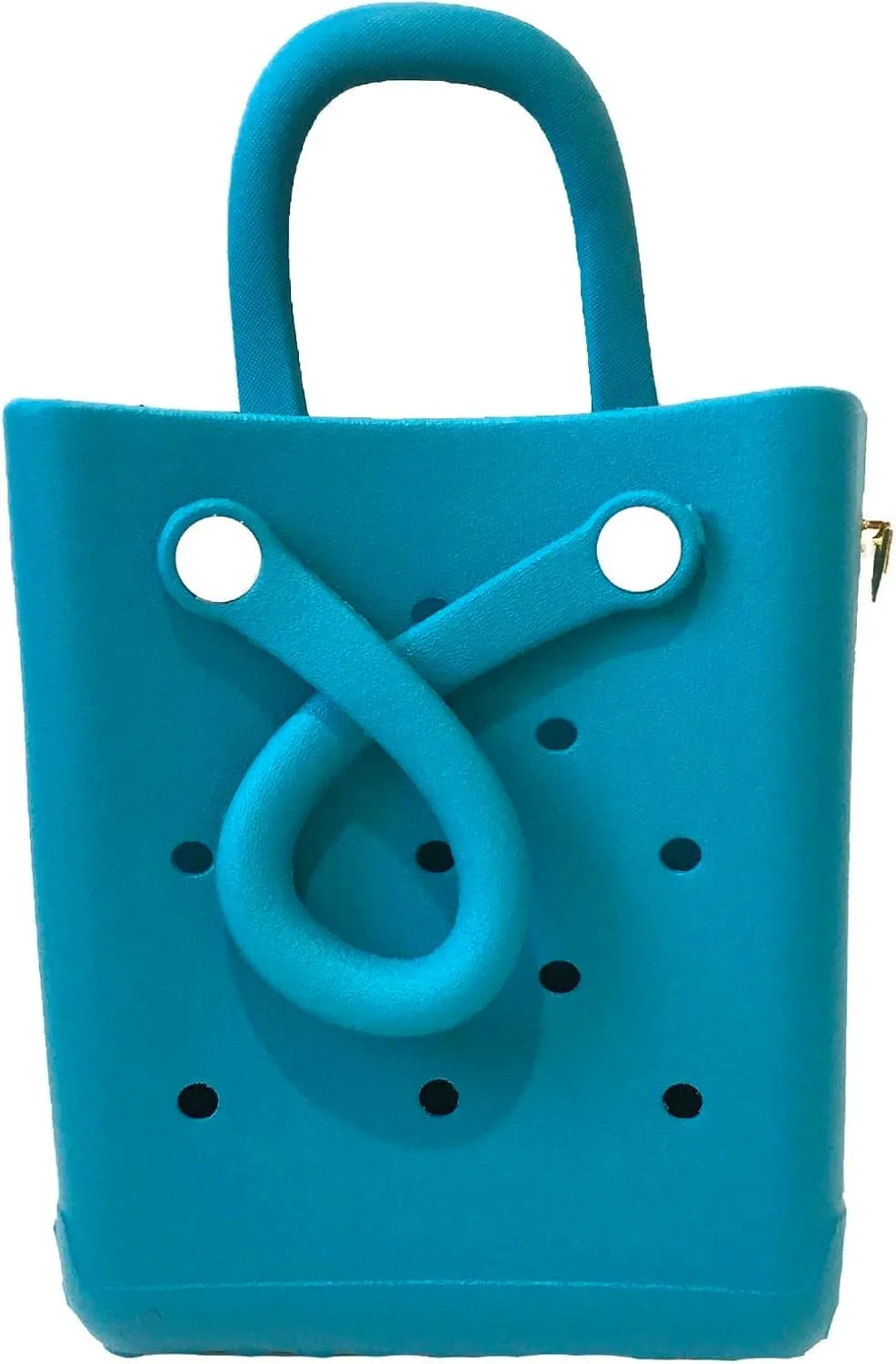 Women's Reva Silicone Mini Bucket Tote Crossbody Bag (Turquoise)