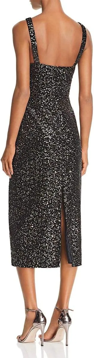 Women's Sequin and Velvet Midi