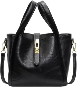 Women's Small Bucket Tote Bag - Trendy Vintage Hobo Crossbody Bag for Work Travel