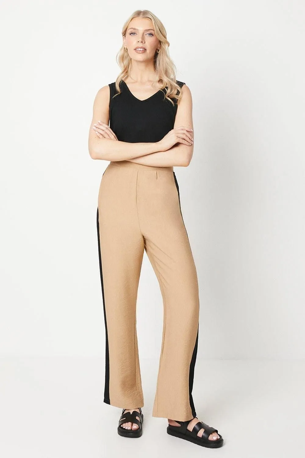 Womens/Ladies Side Stripe Pants