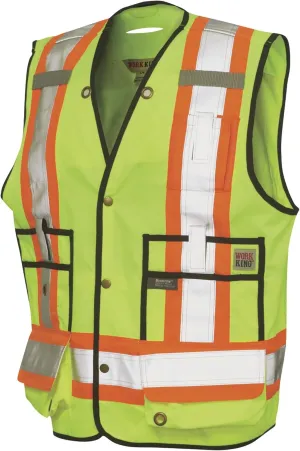 Work King Men's Hi-Vis Surveyor Vest