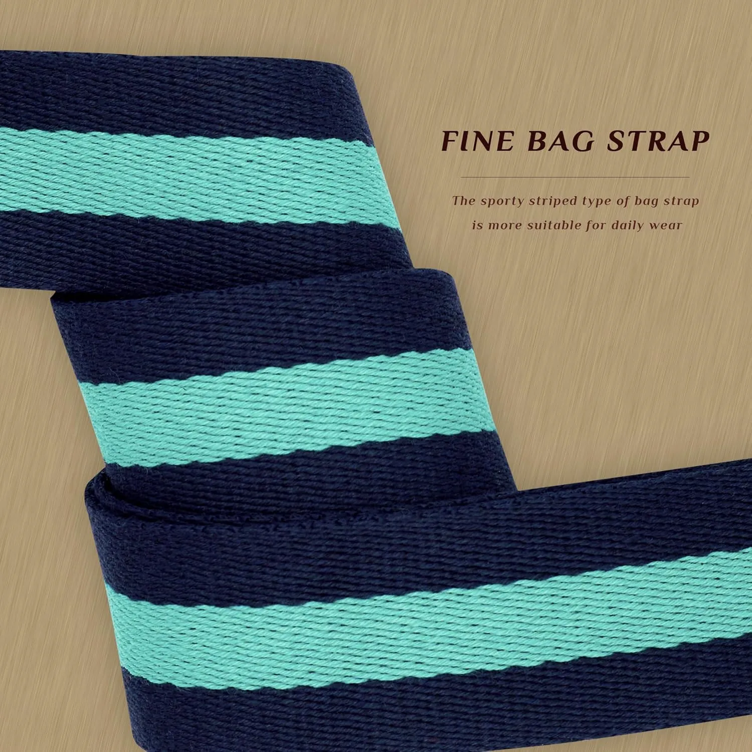Woven Stripe Purse Straps,Replacement Crossbody Wide Shoulder Adjustable Strap for Bag Handbags