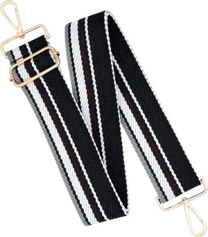 Woven Stripe Purse Straps,Replacement Crossbody Wide Shoulder Adjustable Strap for Bag Handbags