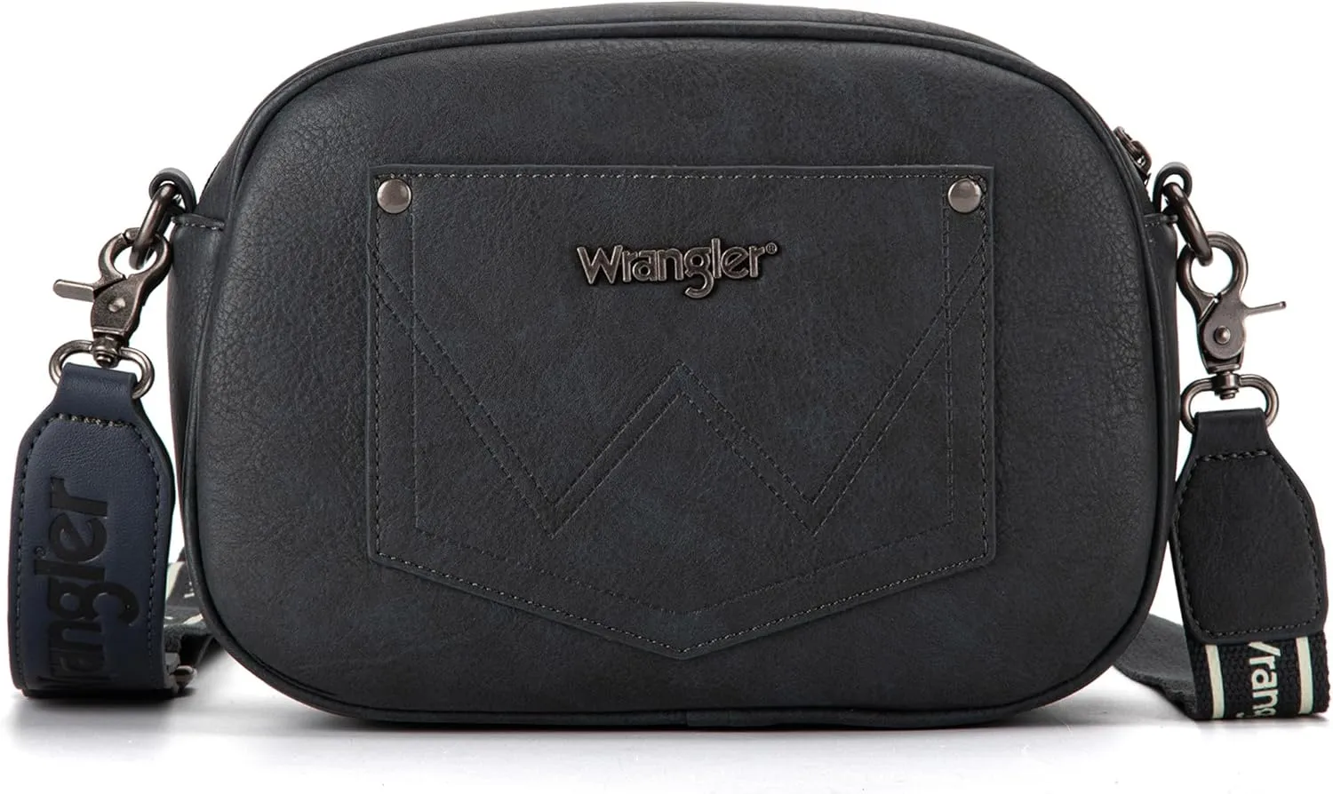 Wrangler Crossbody Purses for Women Trendy Camera Snapshot Bag with Wide Strap