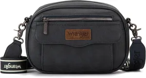 Wrangler Crossbody Purses for Women Trendy Camera Snapshot Bag with Wide Strap