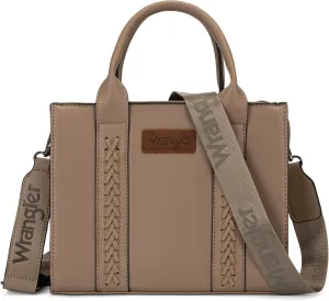 Wrangler Medium Tote Bag for Women Designer Satchel Handbags Top-handle Purses with Strap