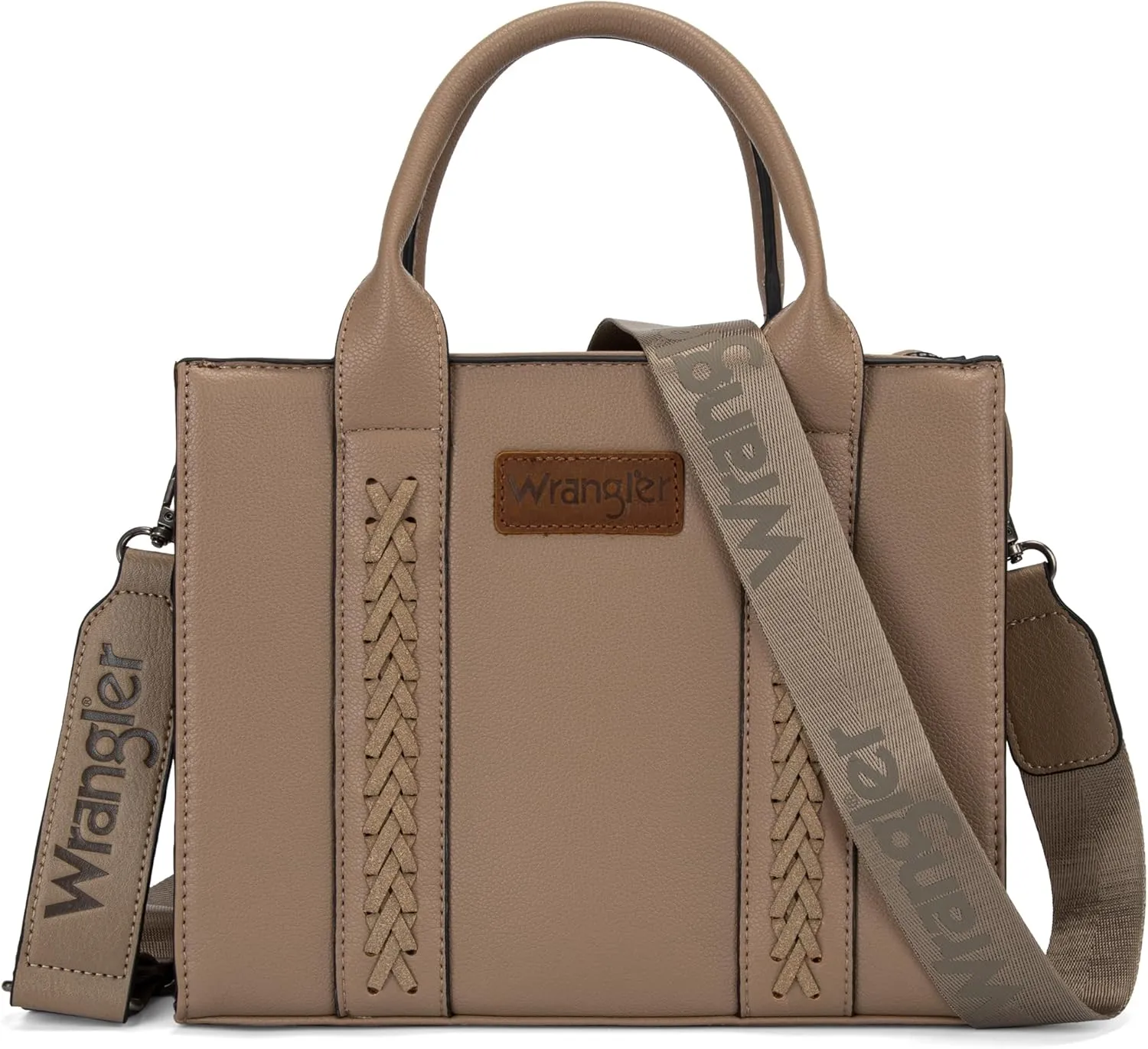 Wrangler Medium Tote Bag for Women Designer Satchel Handbags Top-handle Purses with Strap