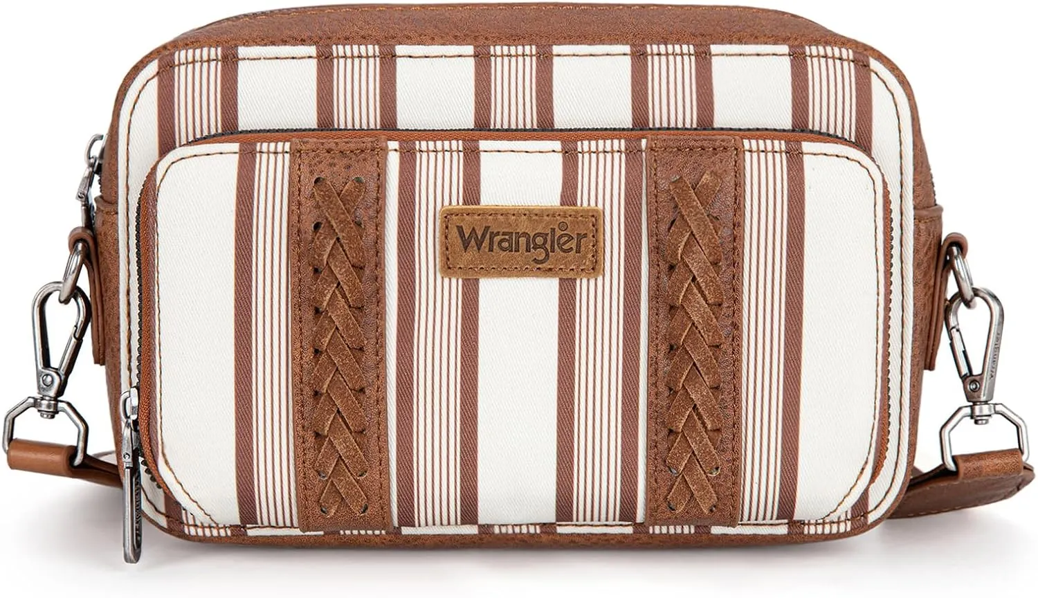 Wrangler Stripe Crossbody Bag for Women Western Cowgirl Crossbody Purses with Guitar Strap