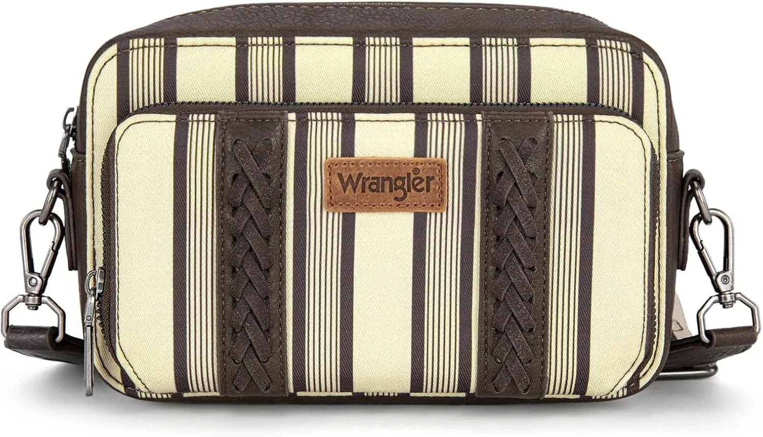 Wrangler Stripe Crossbody Bag for Women Western Cowgirl Crossbody Purses with Guitar Strap
