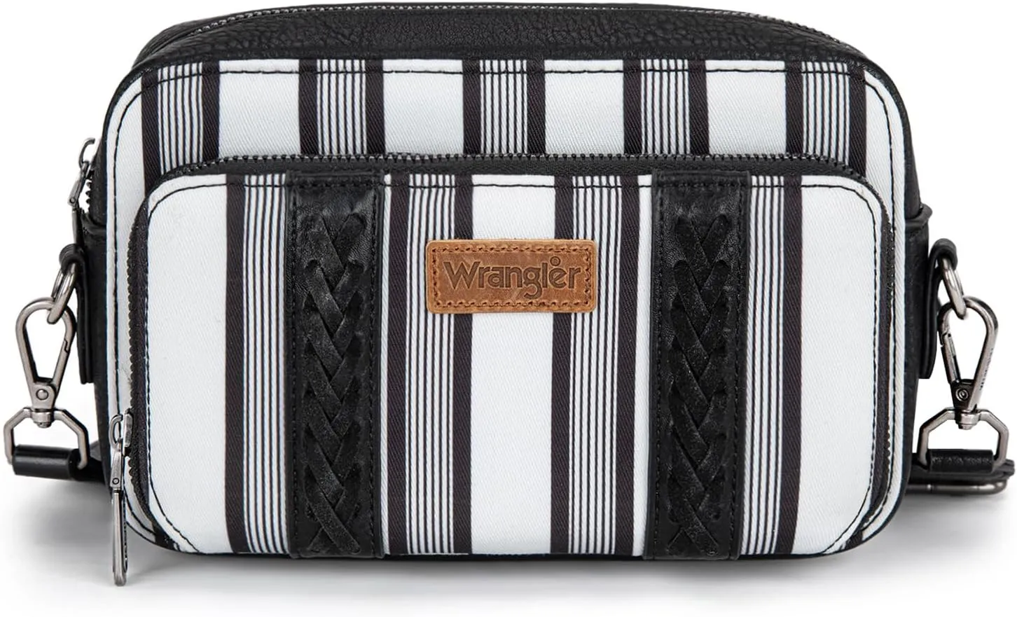 Wrangler Stripe Crossbody Bag for Women Western Cowgirl Crossbody Purses with Guitar Strap
