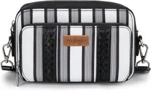 Wrangler Stripe Crossbody Bag for Women Western Cowgirl Crossbody Purses with Guitar Strap