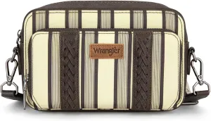 Wrangler Stripe Crossbody Bag for Women Western Cowgirl Crossbody Purses with Guitar Strap