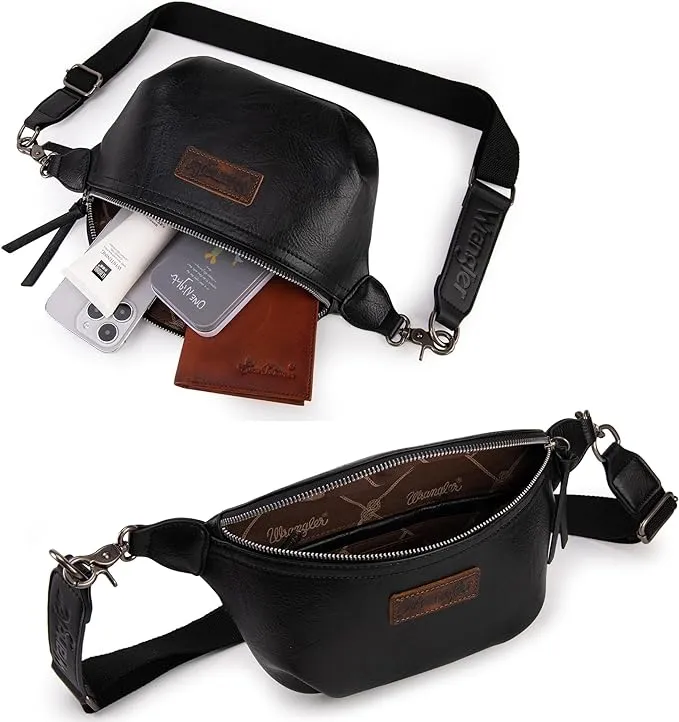 Wrangler Vintage Bum Bag - Black