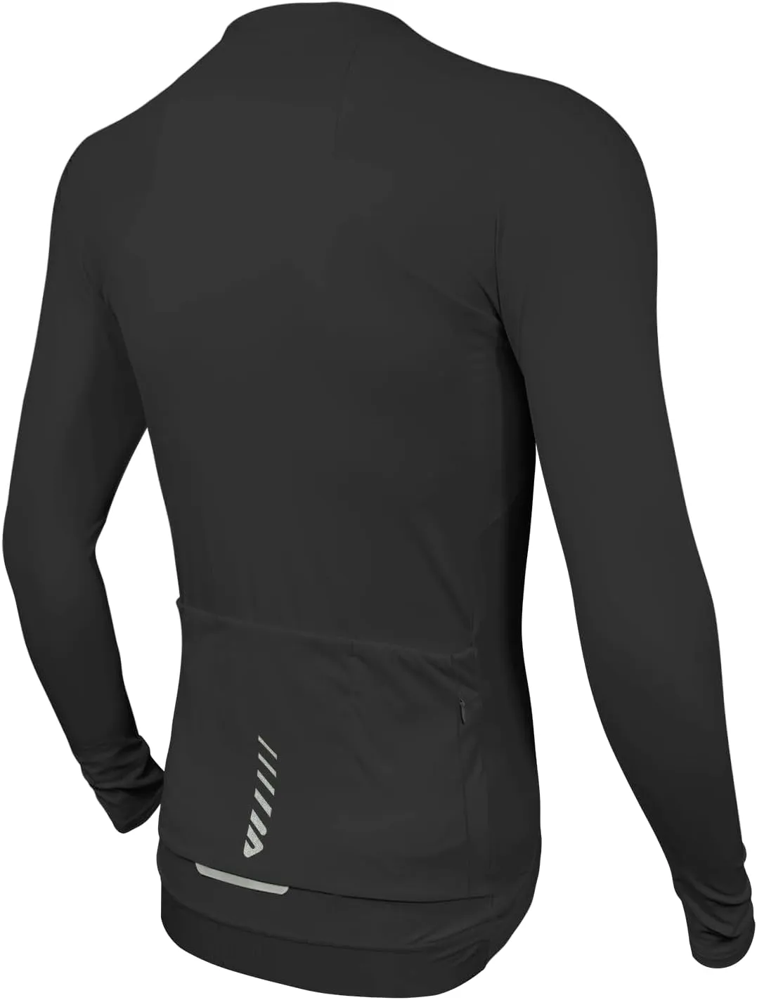Wulibike Cycling Jersey Men Long Sleeve, Road Bike Jerseys Full Zipper with Pockets, Suitable for Spring and Autumn.