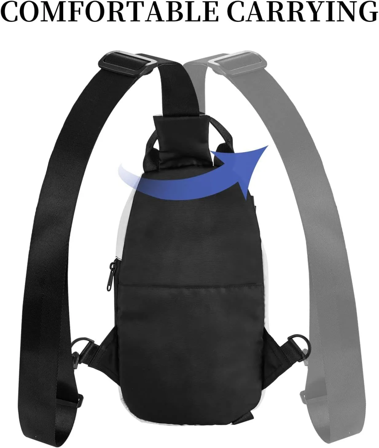 WURTON Brick Red Stone Print Crossbody Backpack Cross Pack Lightweight Sling Bag Travel, Hiking