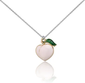 WUSUANED Peach Inspired Princess Birthday Gift Necklace - Peach Party Wish Necklace