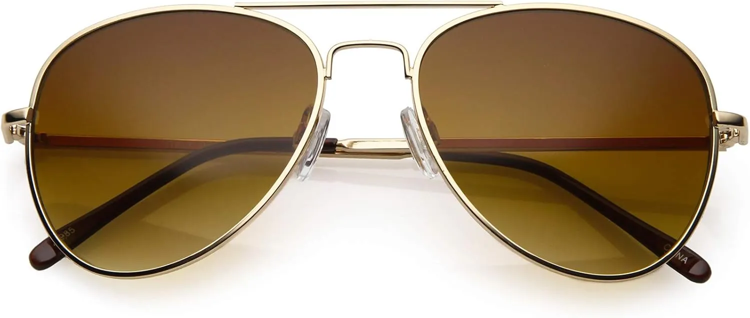zeroUV Aviator Sunglasses for Women, Classic Style Glasses for Small Faces 50 mm