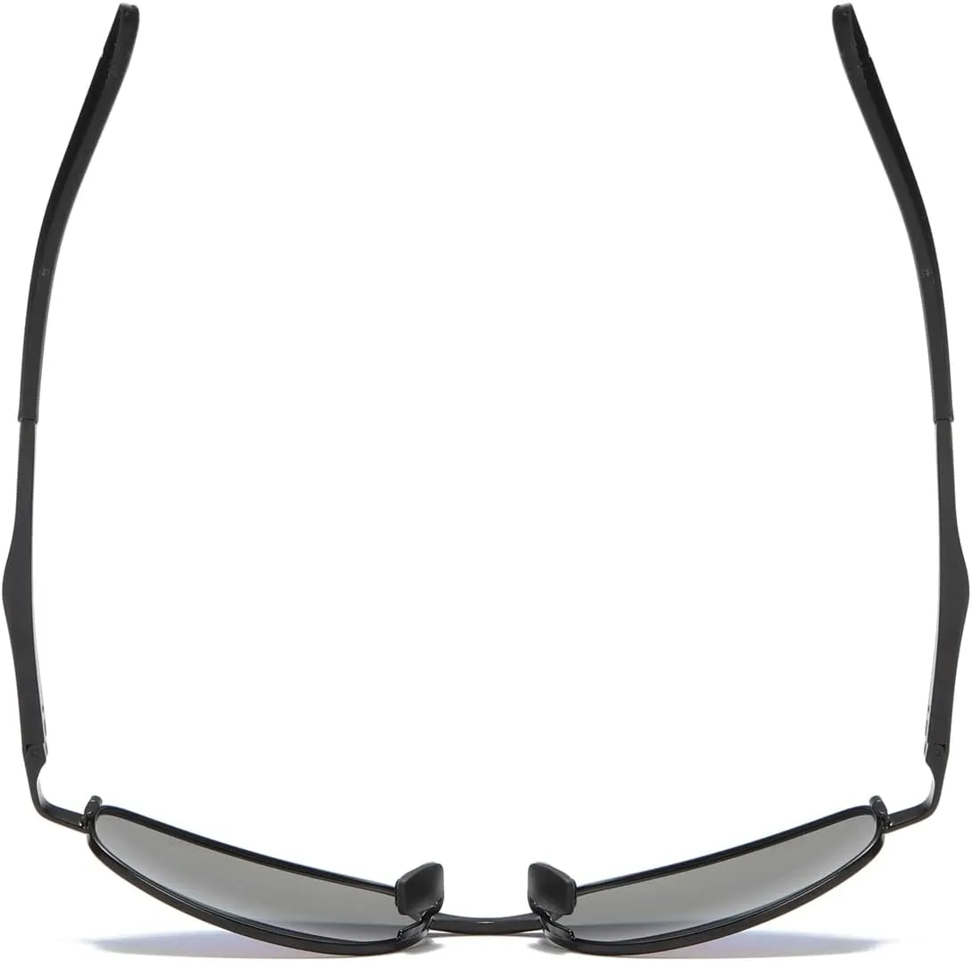 ZHILE Polarized Sunglasses Small Size Rectangular Metal Frame for Men and Women UV400 Protection